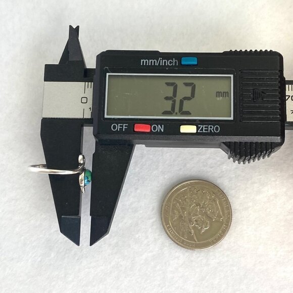 Sterling Silver 925 Turquoise Cabochon Kitty Cat Bypass Style Band Ring Sz 7 - Picture 14 of 16